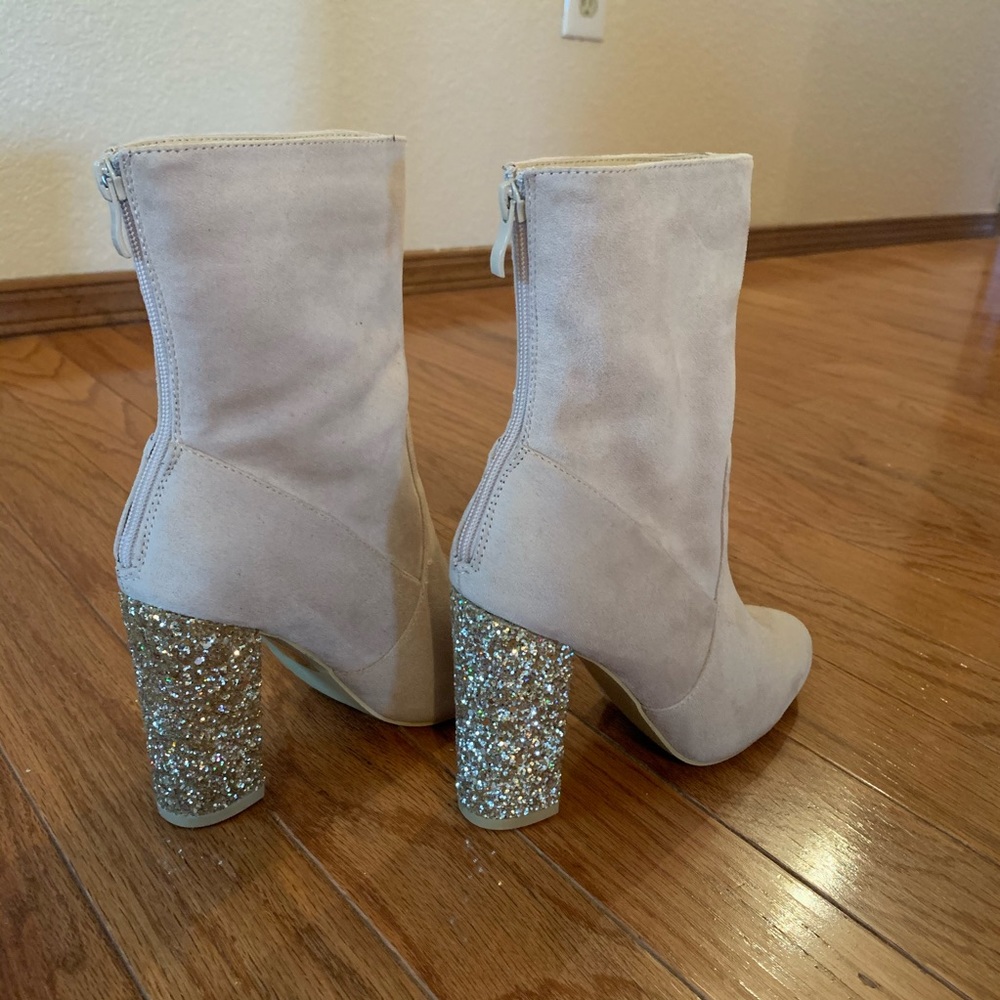 New EGO Glitter Heeled Booties